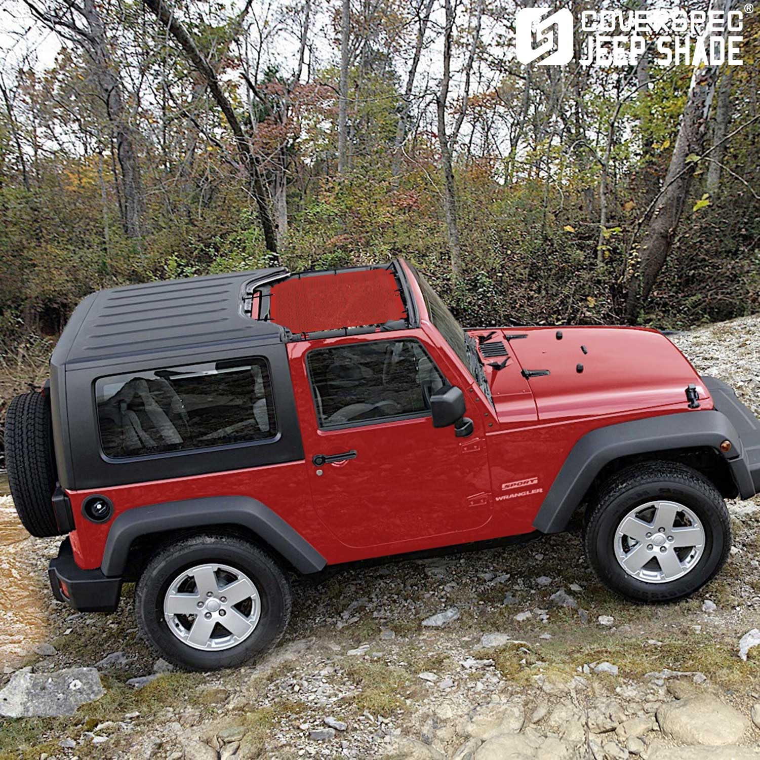 JT Top Sun Shade Roof Compatible with Jeep Gladiator 4 Door 2018 to 2023 Sunshade Sunroof Bikini Cover Blocks UV Wind Noise Black Mesh for Front and Rear 2 pcs