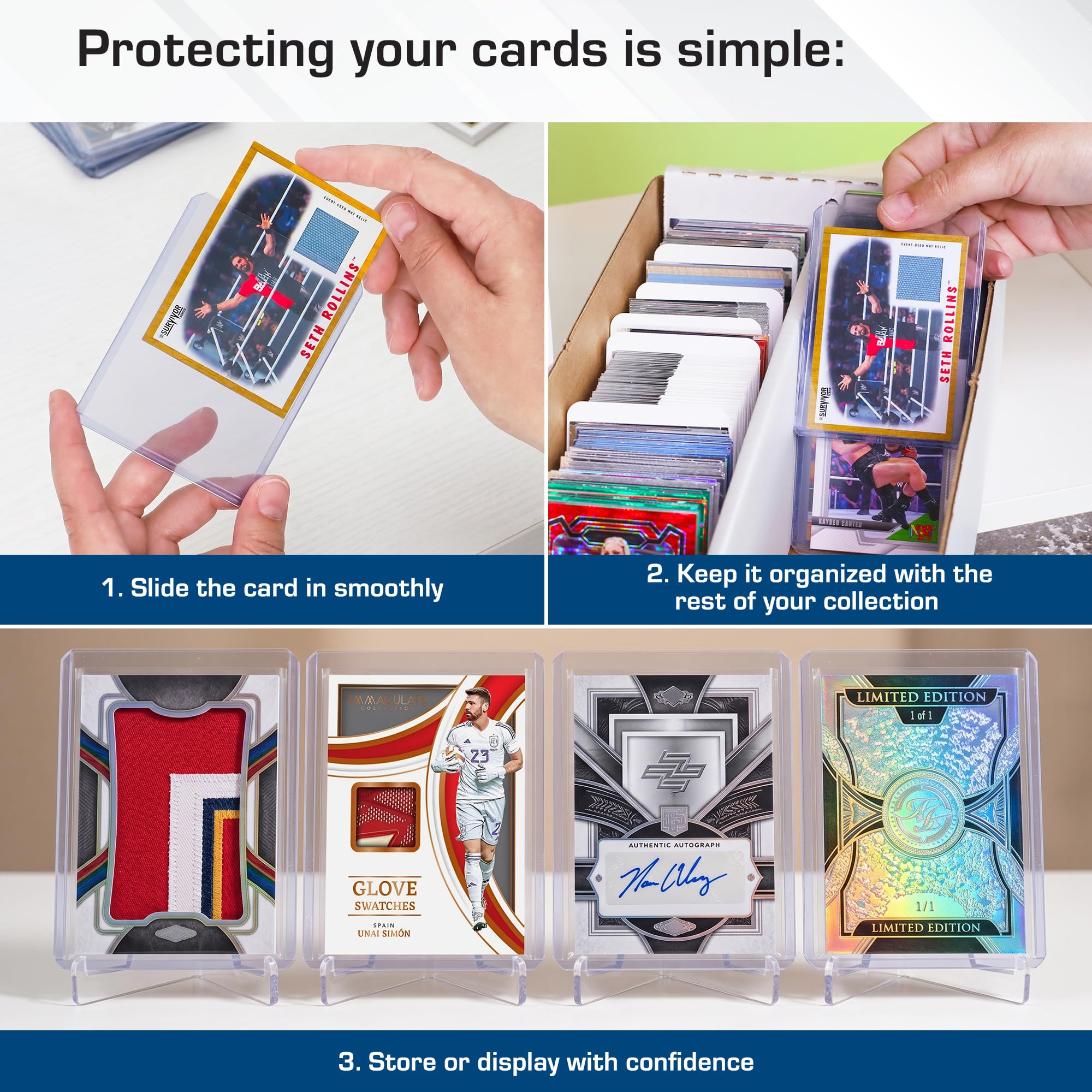BCW 108 PT. Thick Card Topload Holder - Pack of 1 | Durable Rigid PVC Toploader | Toploaders for Memorabilia, Jersey, Patch, and Relic Cards