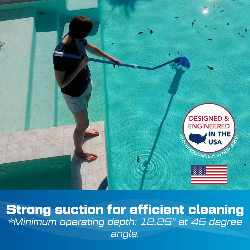 POOL BLASTER Catfish Cordless Pool Vacuum for Spot-Cleaning, Hot Tubs & Spas, Handheld Rechargeable, up to 45 Min Runtime, Quick, Efficient Swimming Pool Cleaner, Above Ground & Inground Pool Steps