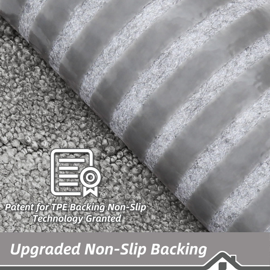 BEQHAUSE Stair Treads for Wooden Steps 28inX9in, Non Slip Carpet Stair Treads Indoor Stair Runners Machine Washable, Soft Stair Rugs Mat Surface Polyester TPE Backing, 4pcs, Beige