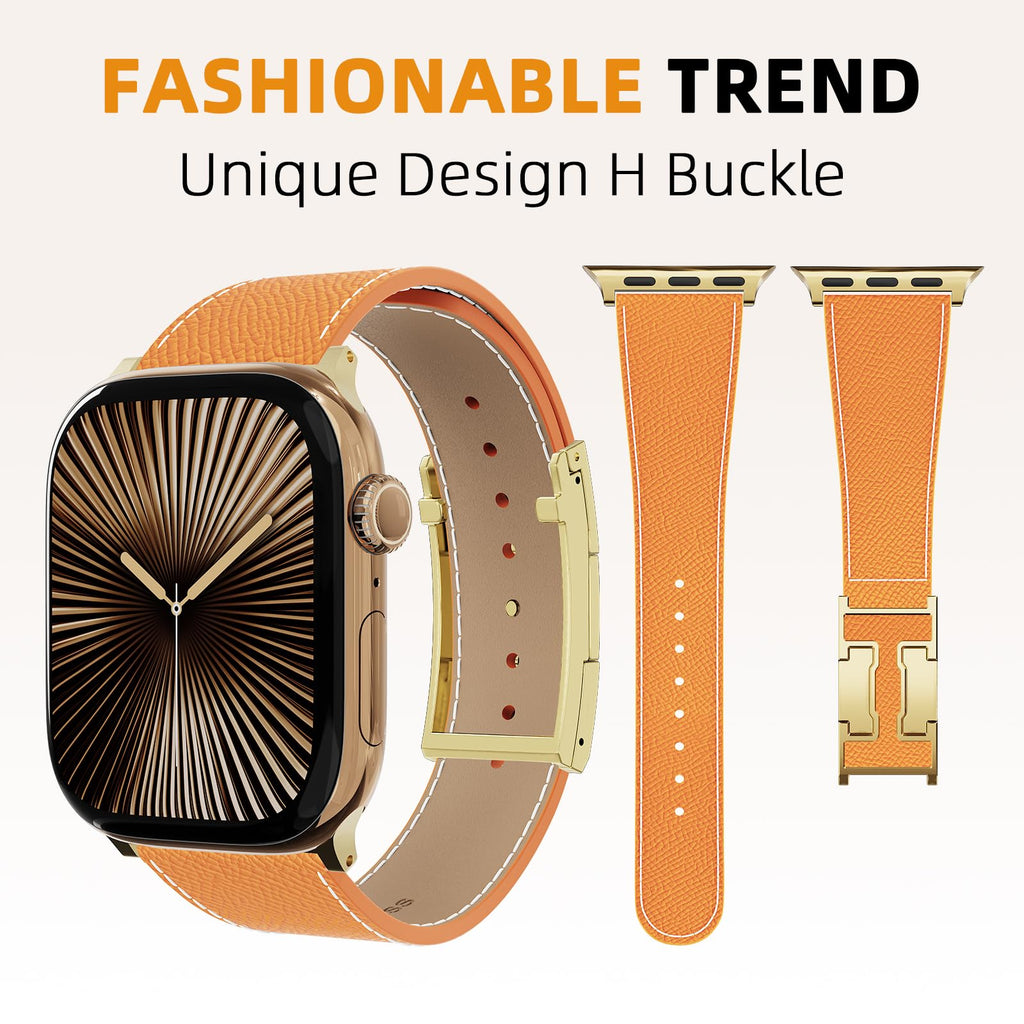 Designer Leather Band Compatible with Apple Watch 49mm46mm45mm44mm42mm41mm 40mm38mm for Women,Magnetic Buckle Replacement Strap for iWatch Ultra 3/2 /1 SE 3/2/1 Series 11/10/9/8/7/6/5/4/3/2/1