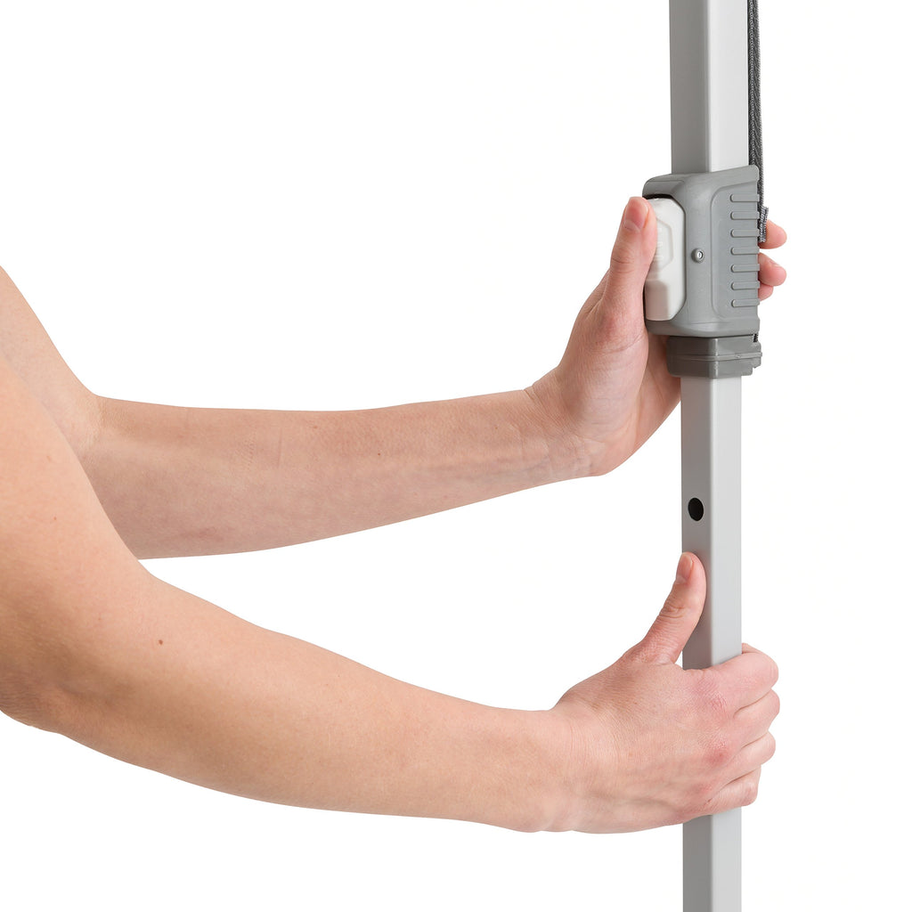 Core Instant Straight Leg Canopy Tent with Adjustable Sun Wall, 6 ft x 4 ft , Gray