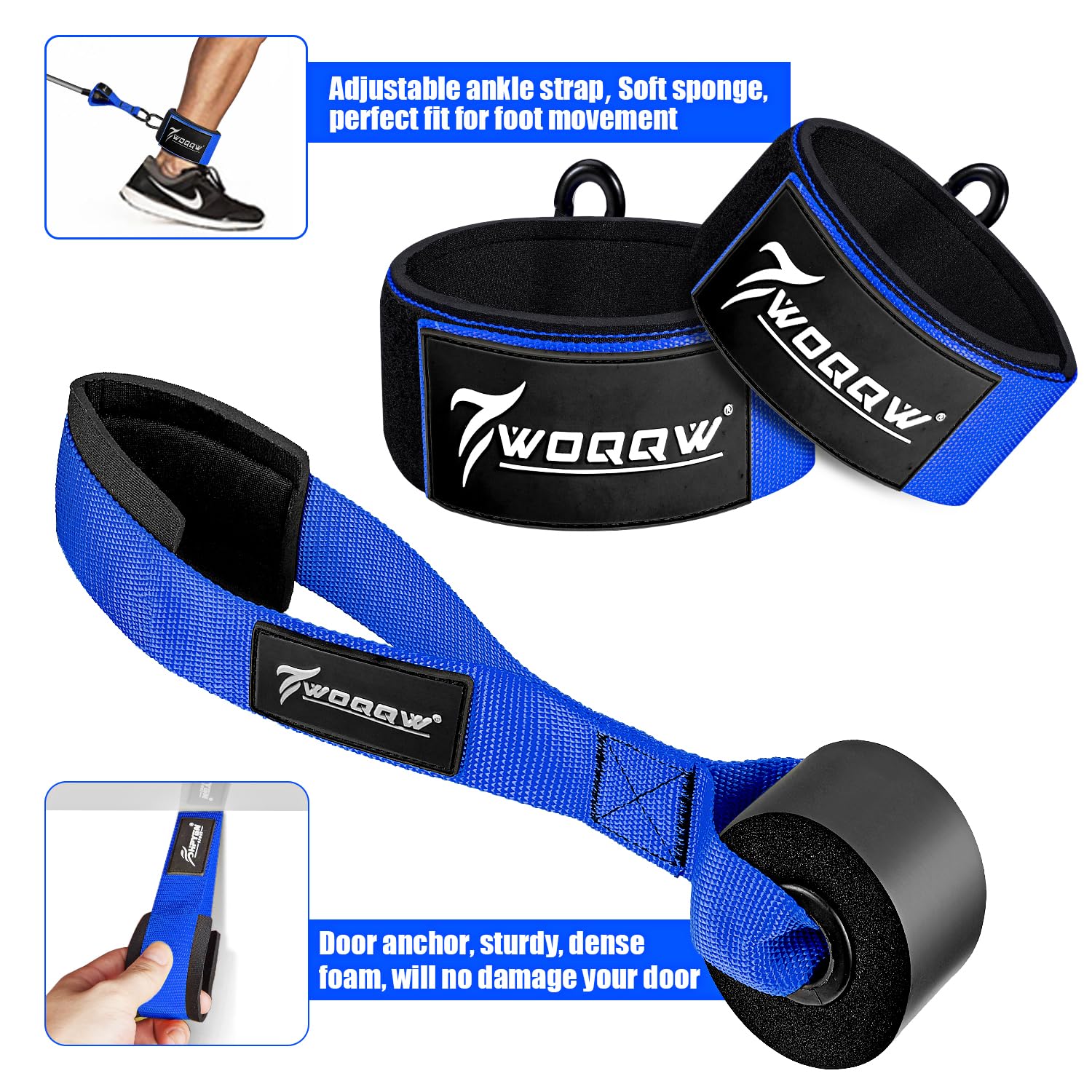 WOQQW Heavy Resistance Bands for Working Out, 350lbs/450lbs Exercise Bands with Handles, Workout Bands Set for Men, Fitness Weight Bands for Muscle Strength Training,Stretching,Slim,Home Gym Equipment