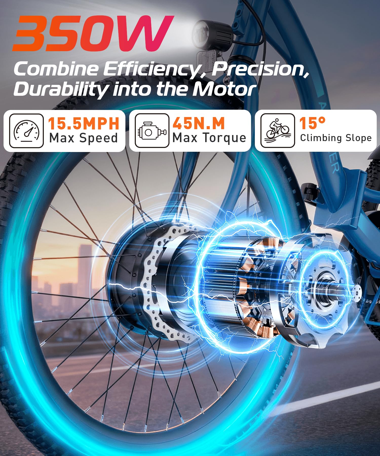 ANCHEER Electric Tricycle for Adults, Peak 600W Folding Electric Trike, 24" 499Wh Ebike for Seniors, 15.5MPH Electric Bike, Removable Battery, 3 Wheel, LCD, Rear Differential, Basket