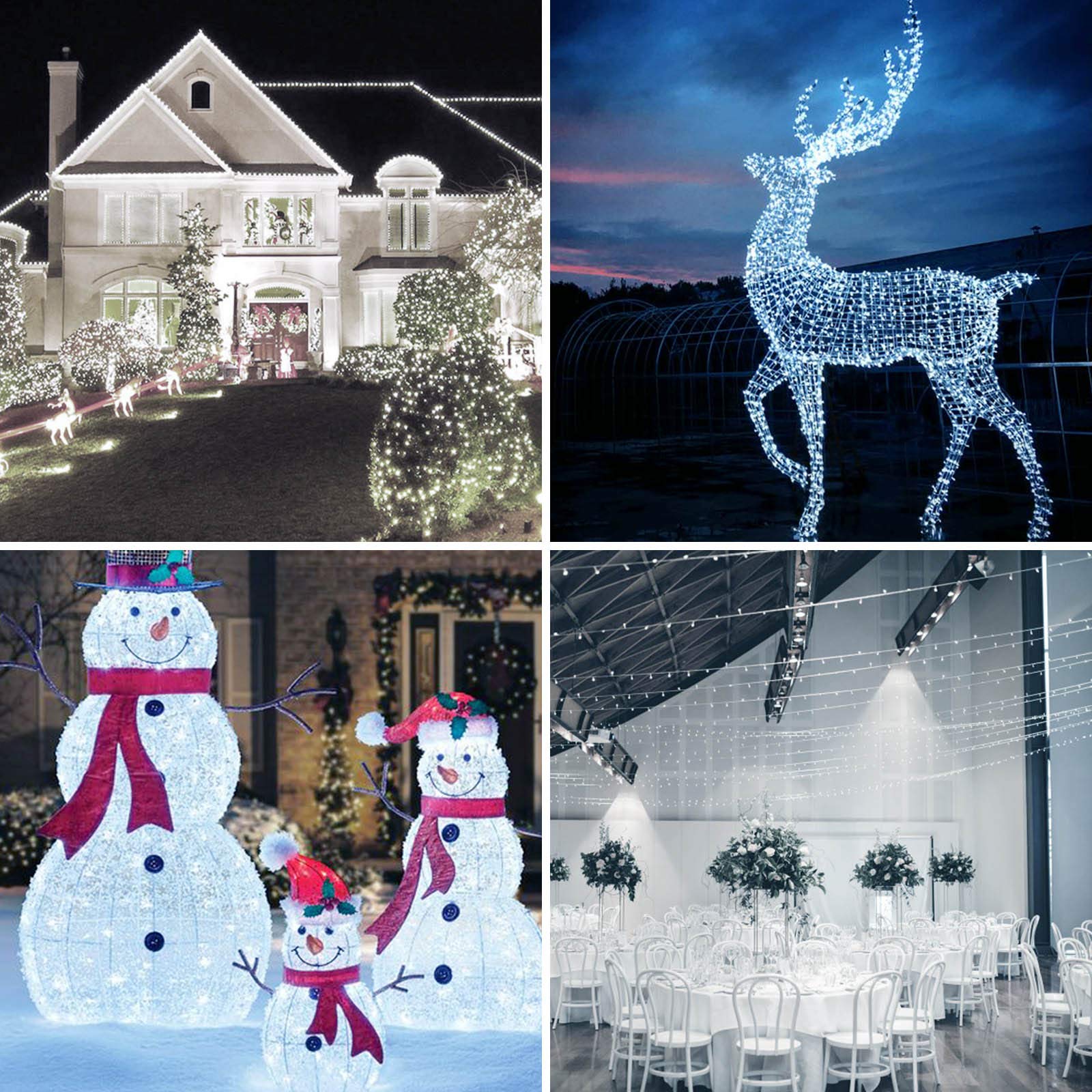 Connectable 100 LED String Lights Indoor Outdoor, 33FT Warm White Christmas Lights Waterproof, 13 Modes with Timer, Twinkle Fairy Lights Plug in Clear Wire for Christmas Tree, Bedroom, Classroom Decor