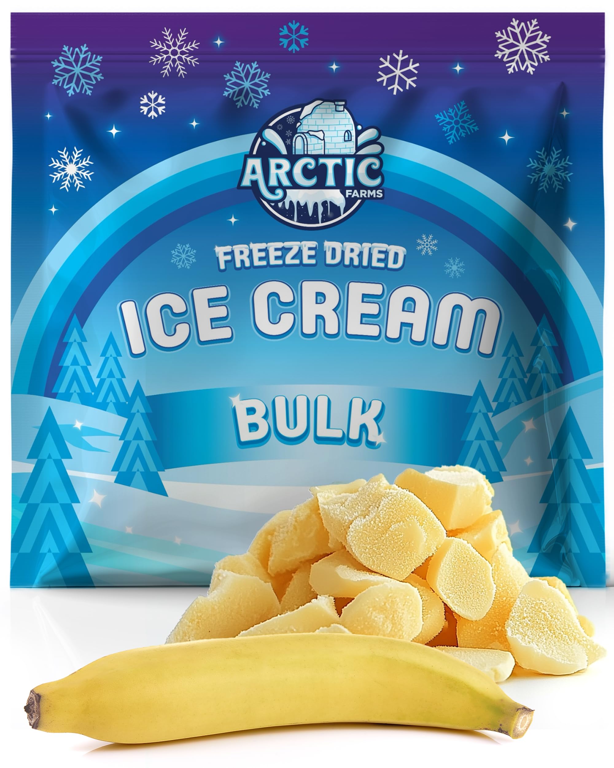 Arctic Farms Freeze Dried Ice Cream Bits Bagged and Boxed - Does Not Melt (1lb, S'mores)