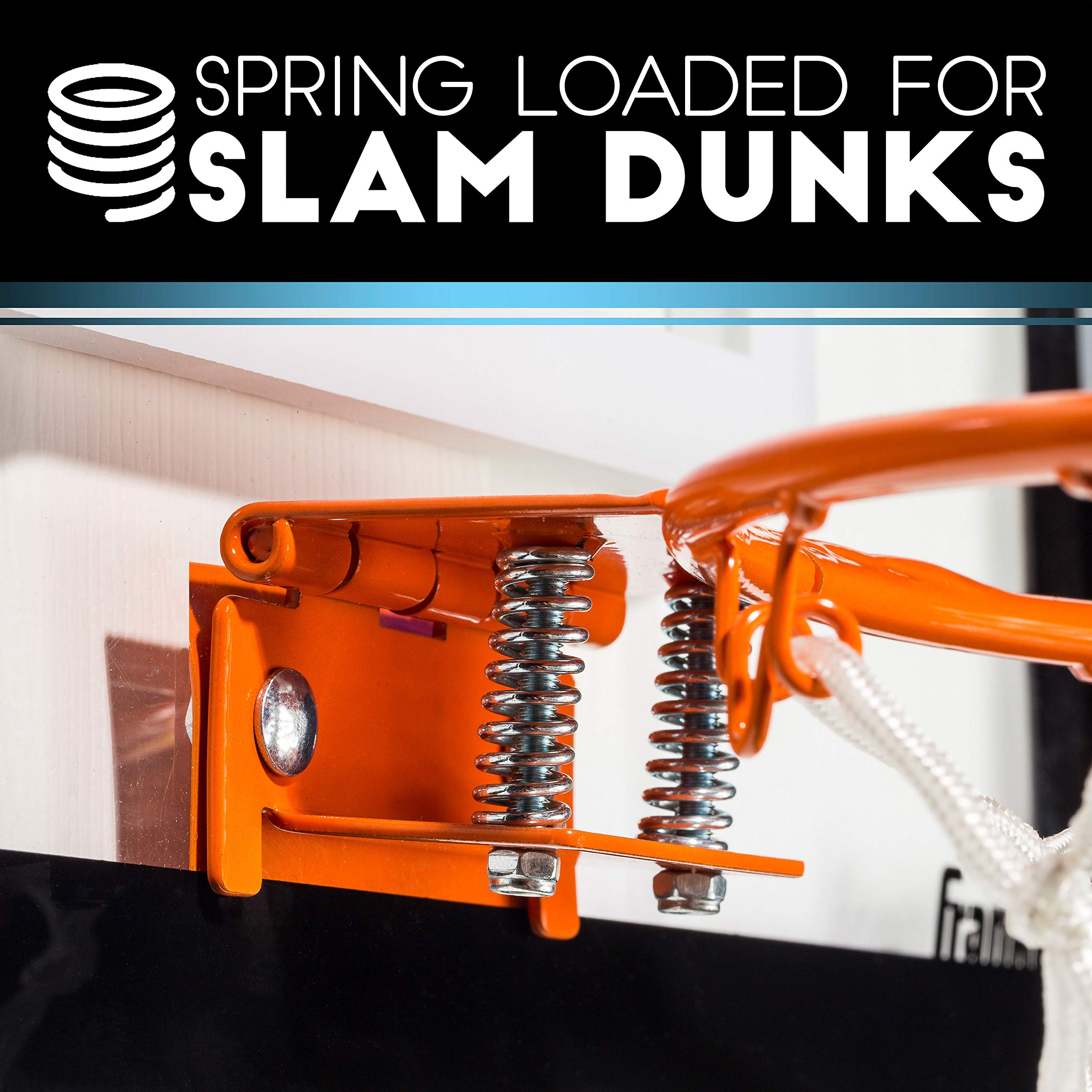 Franklin Sports Mini Basketball Hoops-Indoor Over The Door Mini Hoop+Basketball Sets-Perfect Accessory for Bedroom+Office