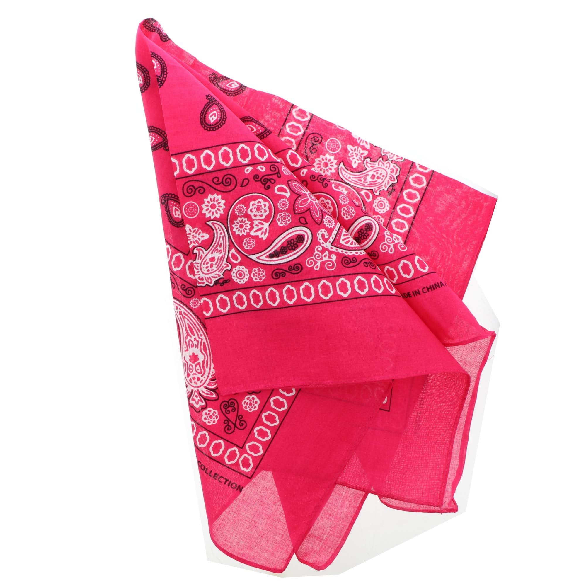 Motique Accessories Extra Large Paisley Bandana 27x27 Inch
