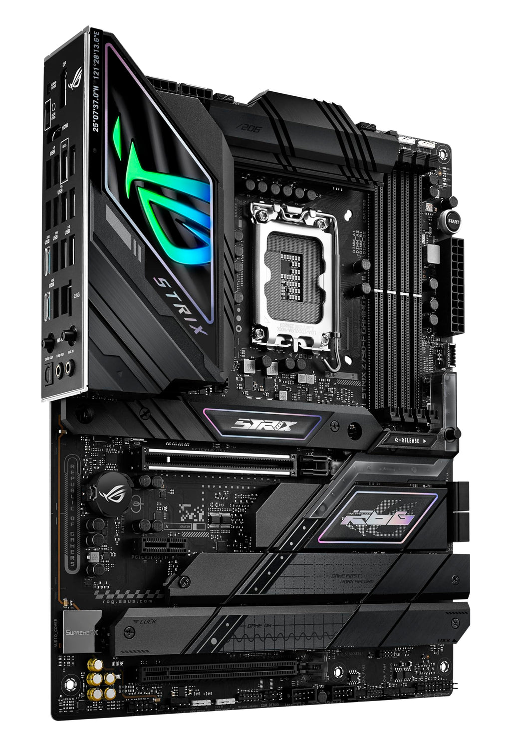 ASUS ROG Strix Z790-E Gaming WiFi 6E LGA 1700(Intel 14th,13th&12th Gen) ATX gaming motherboard(PCIe 5.0, DDR5,18+1 power stages,2.5 Gb LAN,Thunderbolt 4,5xM.2, 1xPCIe 5.0 M.2,Front panel USB 3.2 port)