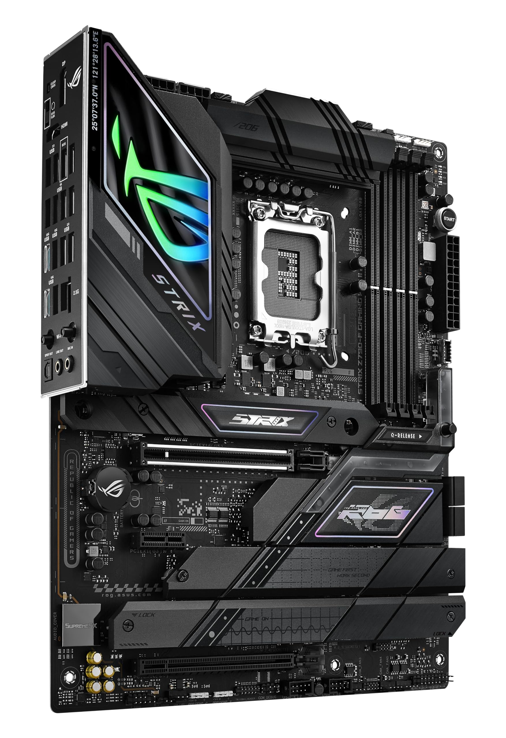 ASUS ROG Strix Z790-E Gaming WiFi 6E LGA 1700(Intel 14th,13th&12th Gen) ATX gaming motherboard(PCIe 5.0, DDR5,18+1 power stages,2.5 Gb LAN,Thunderbolt 4,5xM.2, 1xPCIe 5.0 M.2,Front panel USB 3.2 port)