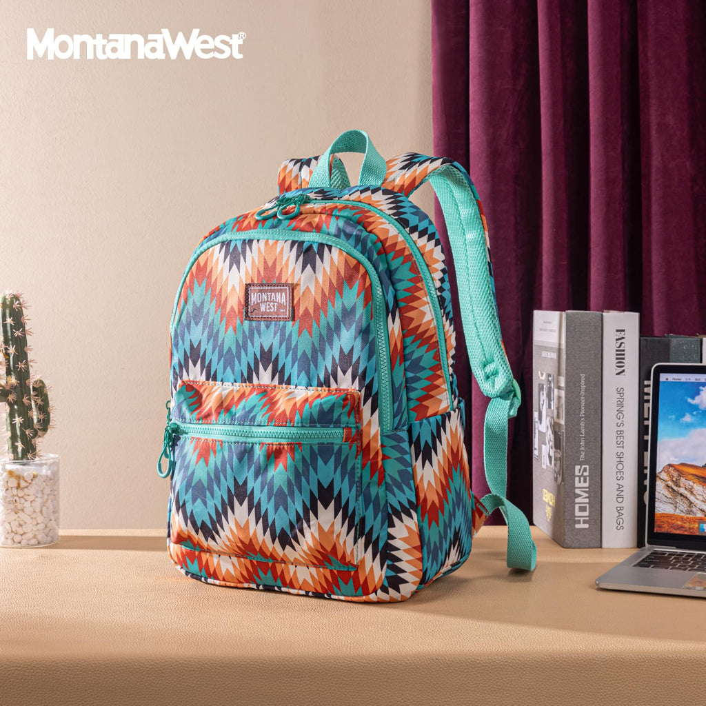 Montana West Backpack Purse for Women Western Aztec Backpack Purse Lightweight Casual Daypack for Travel