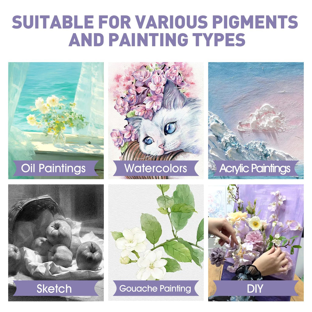 ESRICH Stretched Canvas for Painting 5x7, 48 Pack Small Canvases for Painting 5/8" Profile Primed Acid-Free Blank Painting Canvas for Kids & Artists for Decorations, Painting Parties.