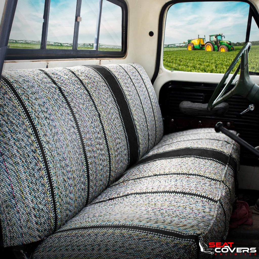 Seat Covers Unlimited - Universal Car Seat Cover for Truck and Car Bench Seats that are One Piece and Durable for Long Lasting Protection - Black