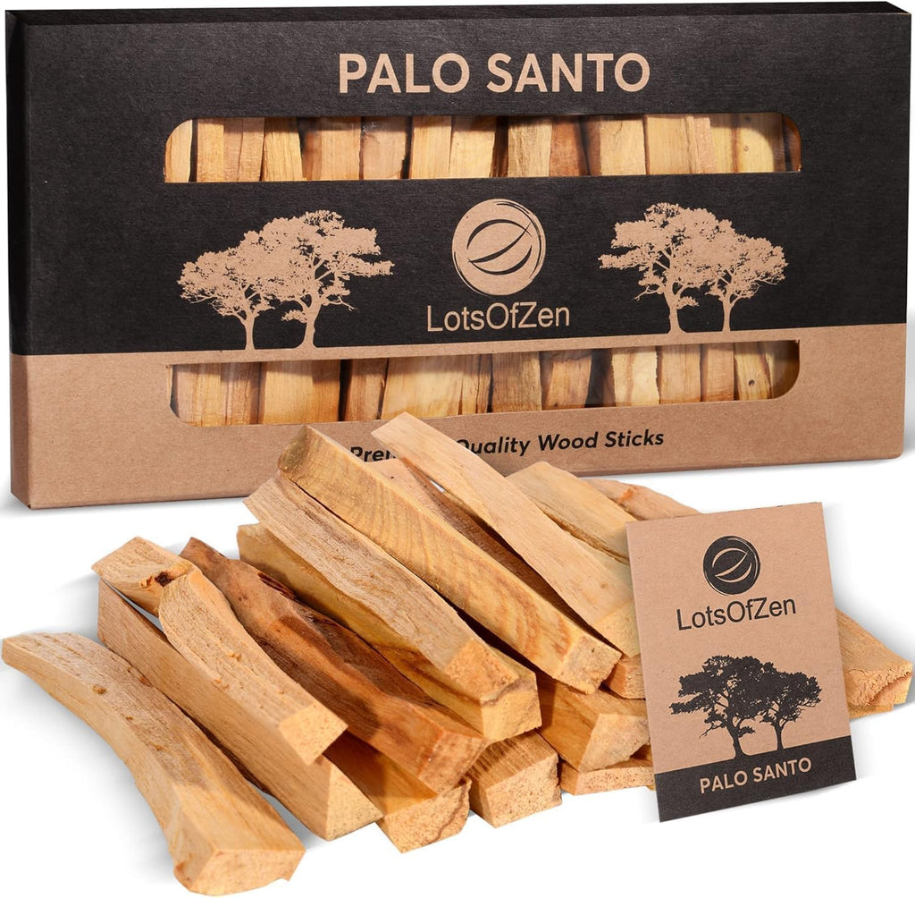LOTS OF ZEN Palo Santo Sticks Large Pack (20 Sticks) | 100% natural Palo Santo smudge sticks from Peru, sustainably hand picked