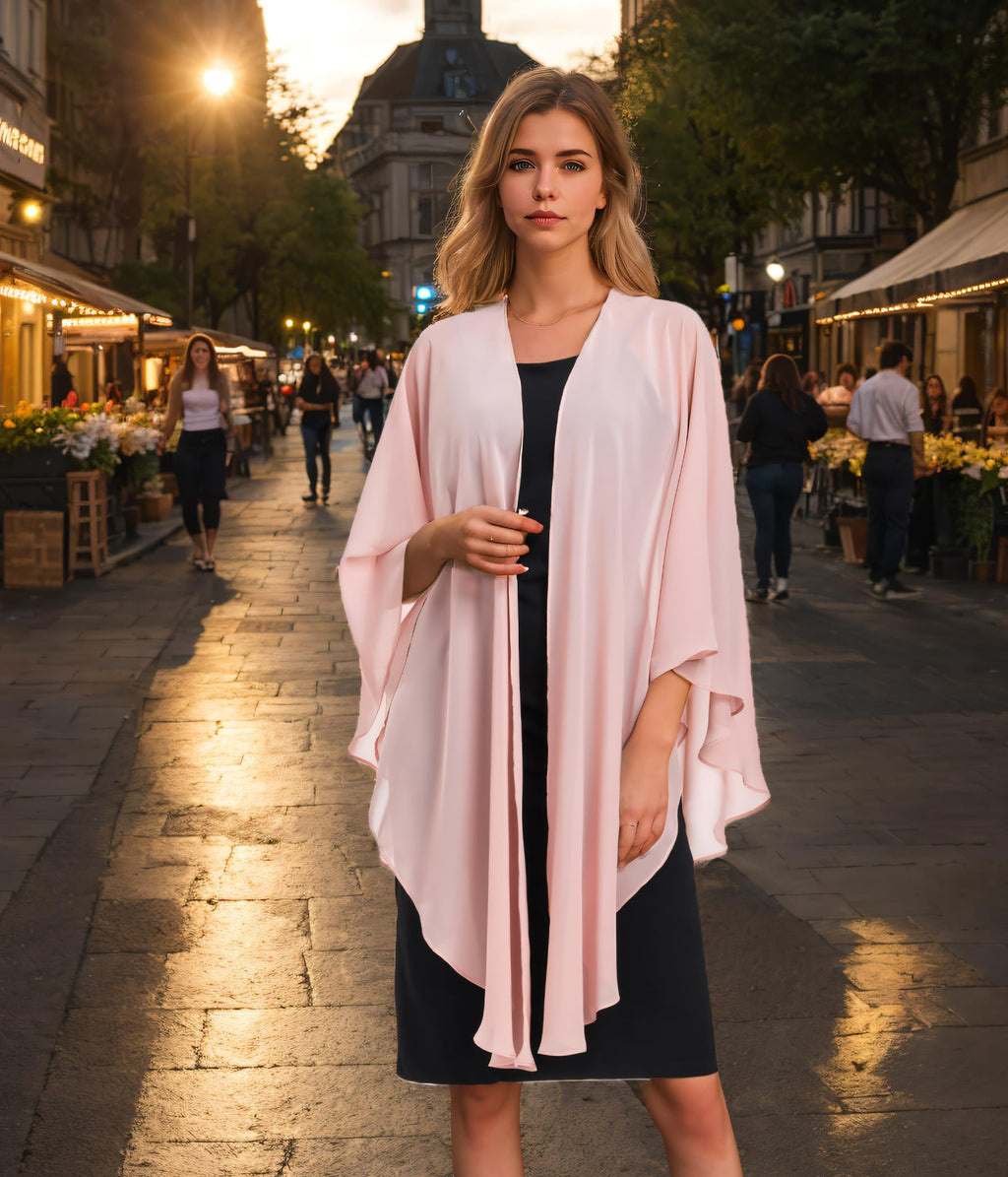 TONGFANTFL Shawls Wraps for Evening Wedding Party Chiffon Scarf Soft Bridal Wraps Wedding Guest Shawl Coverage