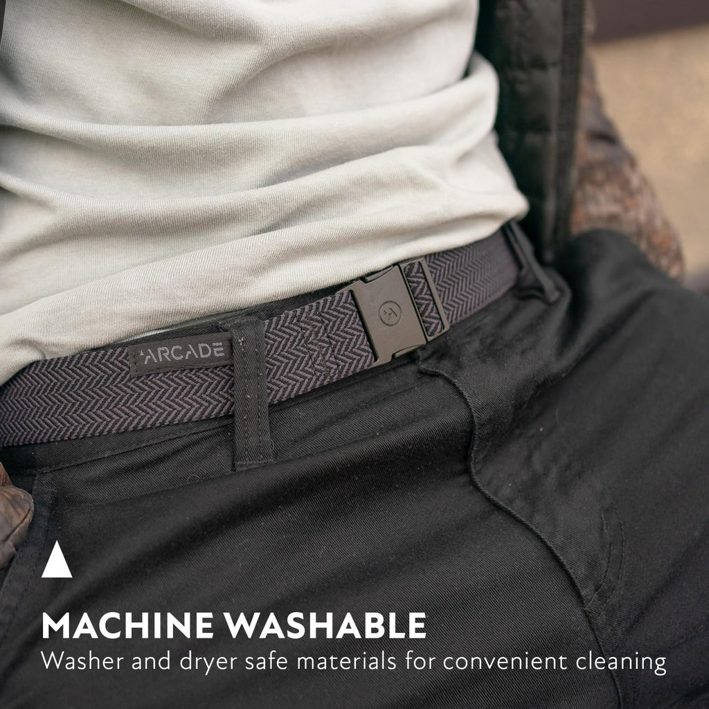Arcade The Original Slim Unisex Adventure Belt, Narrow Width Elastic Stretch Webbing, Micro Adjust Buckle