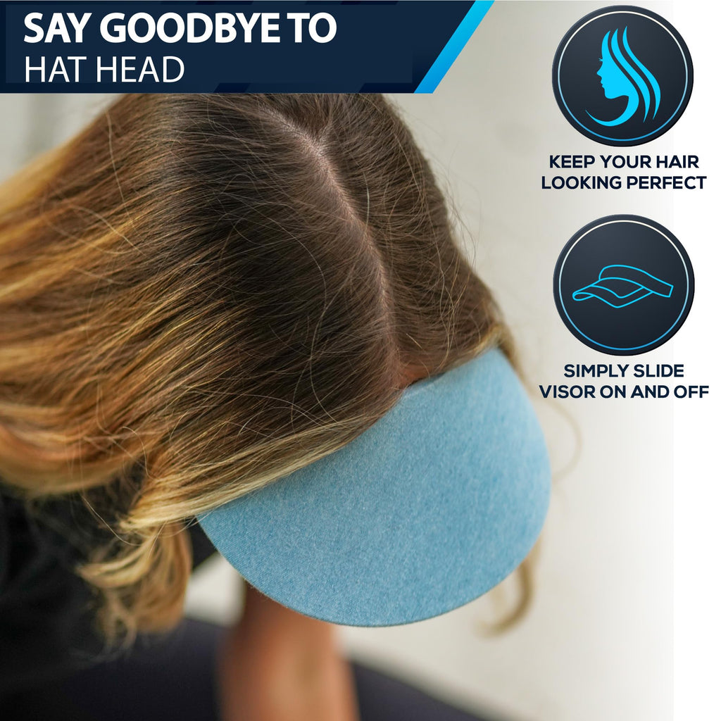 No Headache Sun Visor for Women | Stylish, Lightweight Golf & Tennis Hat | UV Protection for Outdoor Sports & Travel