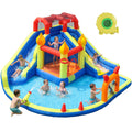 Blow Up Water Slides Two Long Slides Jumping Bouncy Castle for Kids Outdoor Inflatable Bounce House with 680W Blower for Kids Backyard