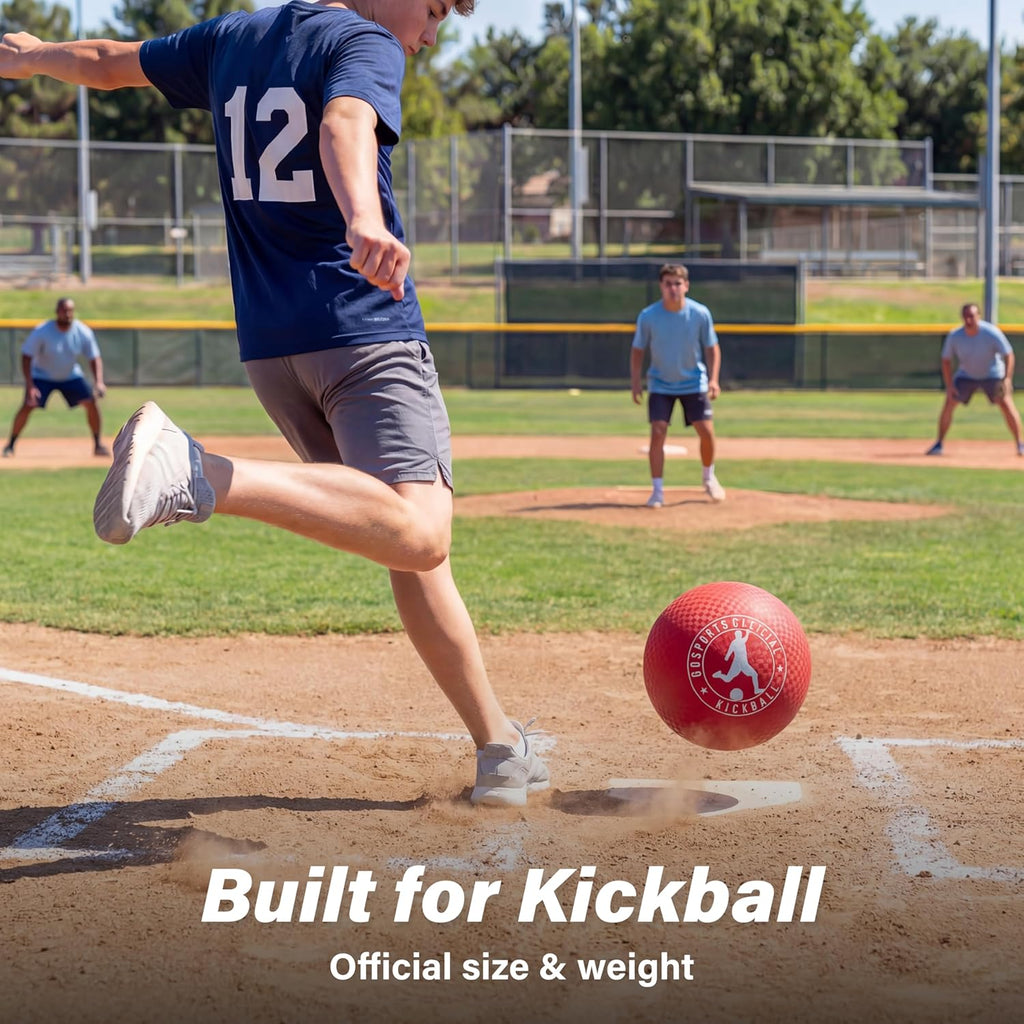 GoSports Official Kickball with Pump (2 Pack), 10"