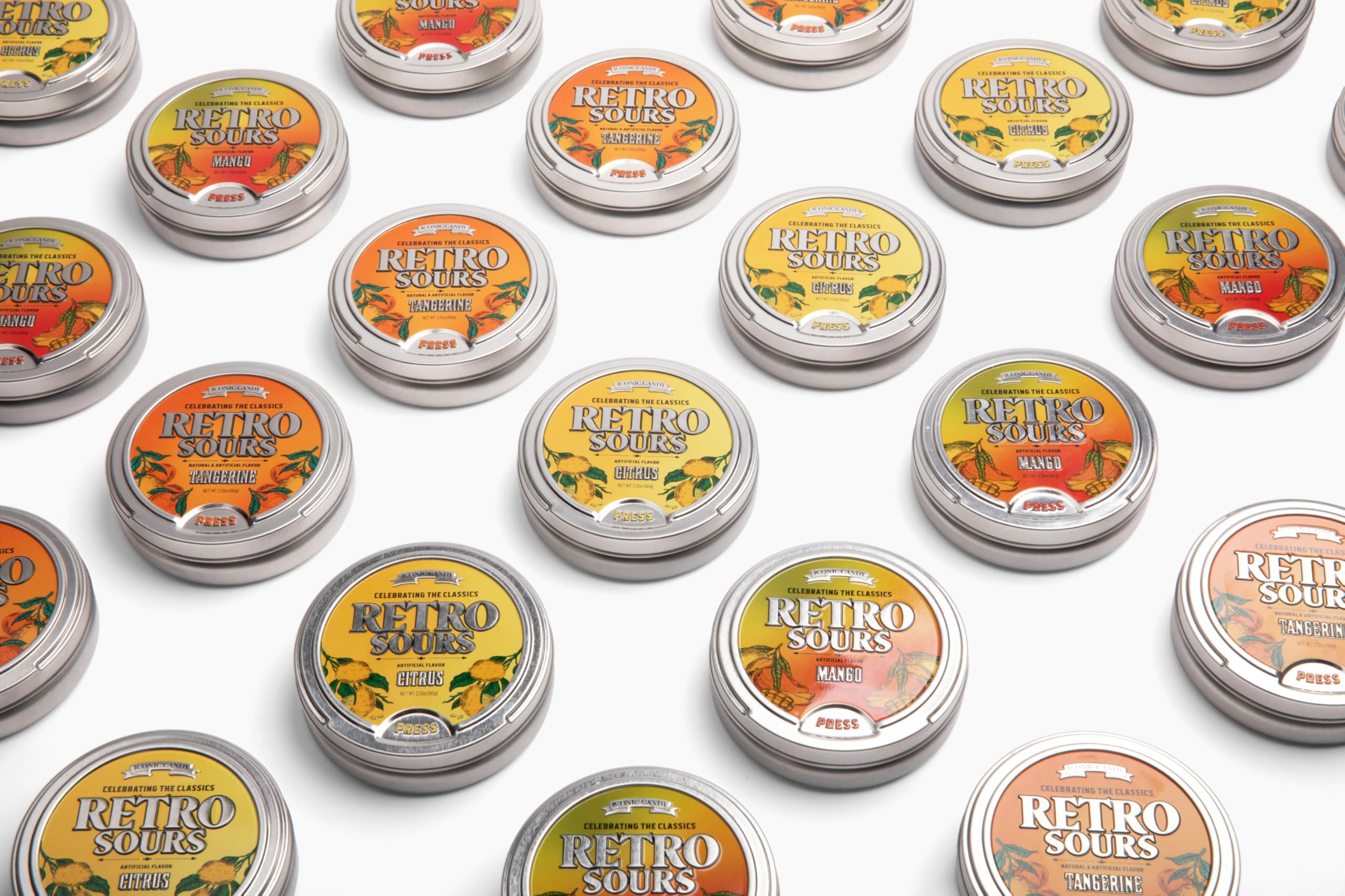 Retro Sours | Hard Tangy Candy | Brought To You By Iconic Candy (1, Red Apple)