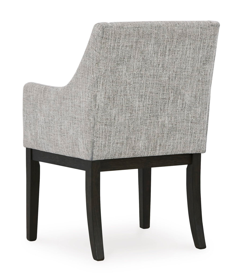 Signature Design by Ashley Chalanna Solid Wood Frame Dining Chair, Set of 2, White