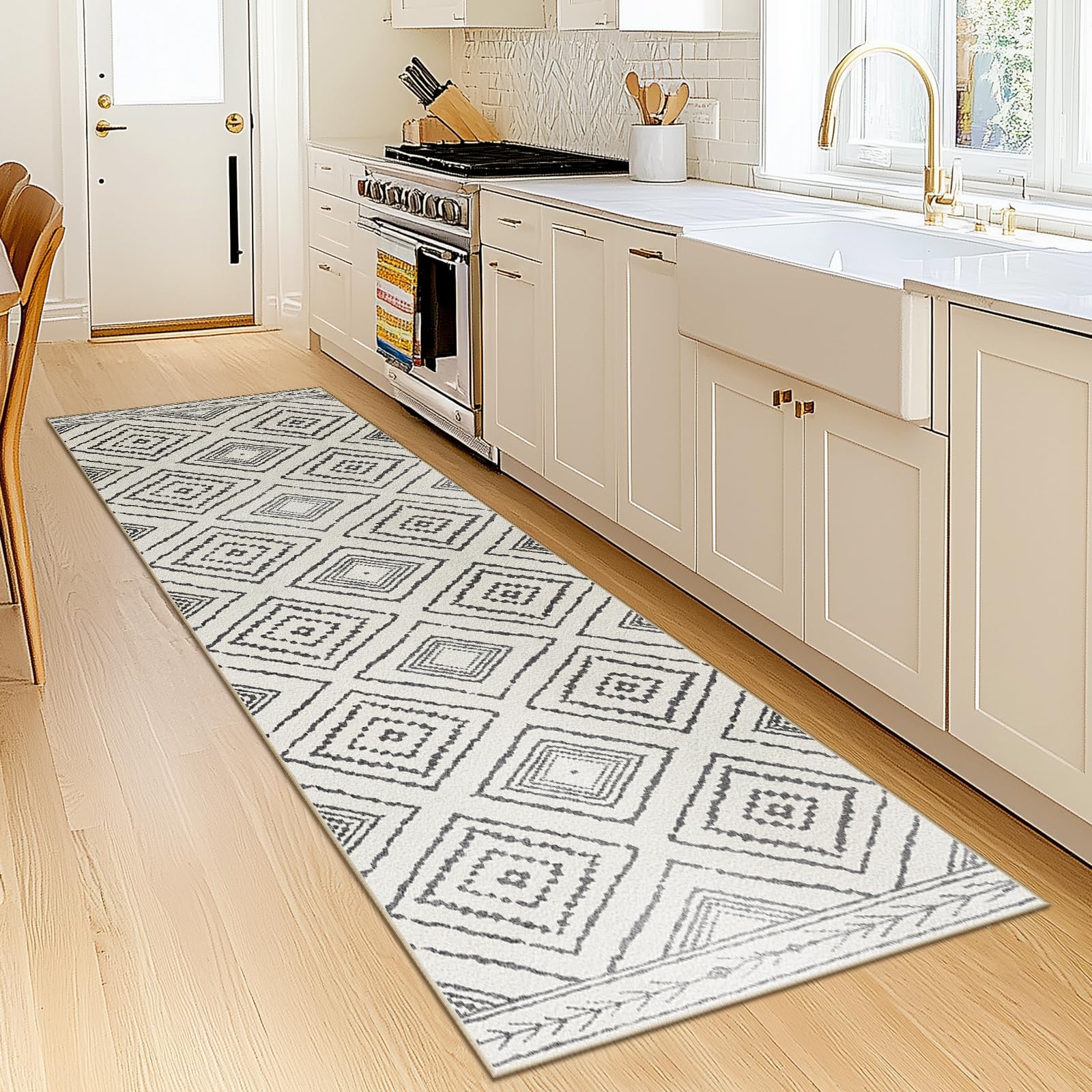 BESTSWEETIE Area Rug 2x3 Rug Machine Washable Non-Slip Low Pile Print Pattern Western Rug for Living Room Bedroom Entryway Tribal Series-Abstract/Cowhide