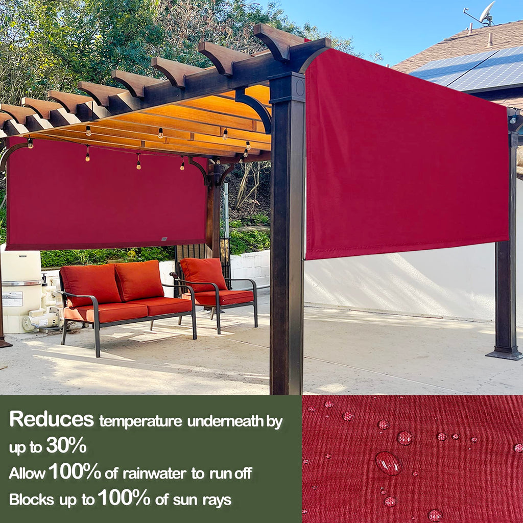 Alion Home Waterproof Pergola Cover - Universal Replacement Canopy (12' L x 8' W, Sand)