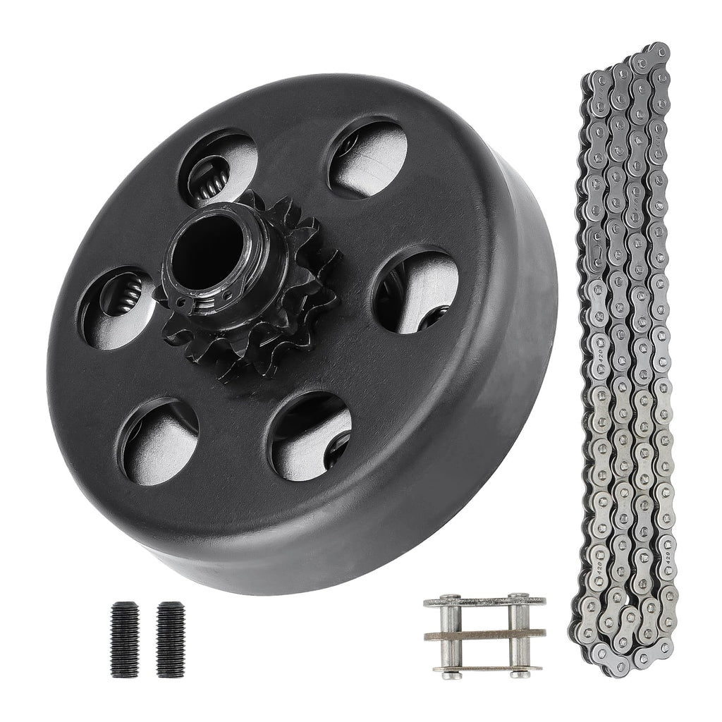 Centrifugal Clutch 1" Bore 14 Tooth Go Kart Mini Bike Clutch with #40/41/420 Chain, fits for Engines with Straight Shaft 2-6.5hp