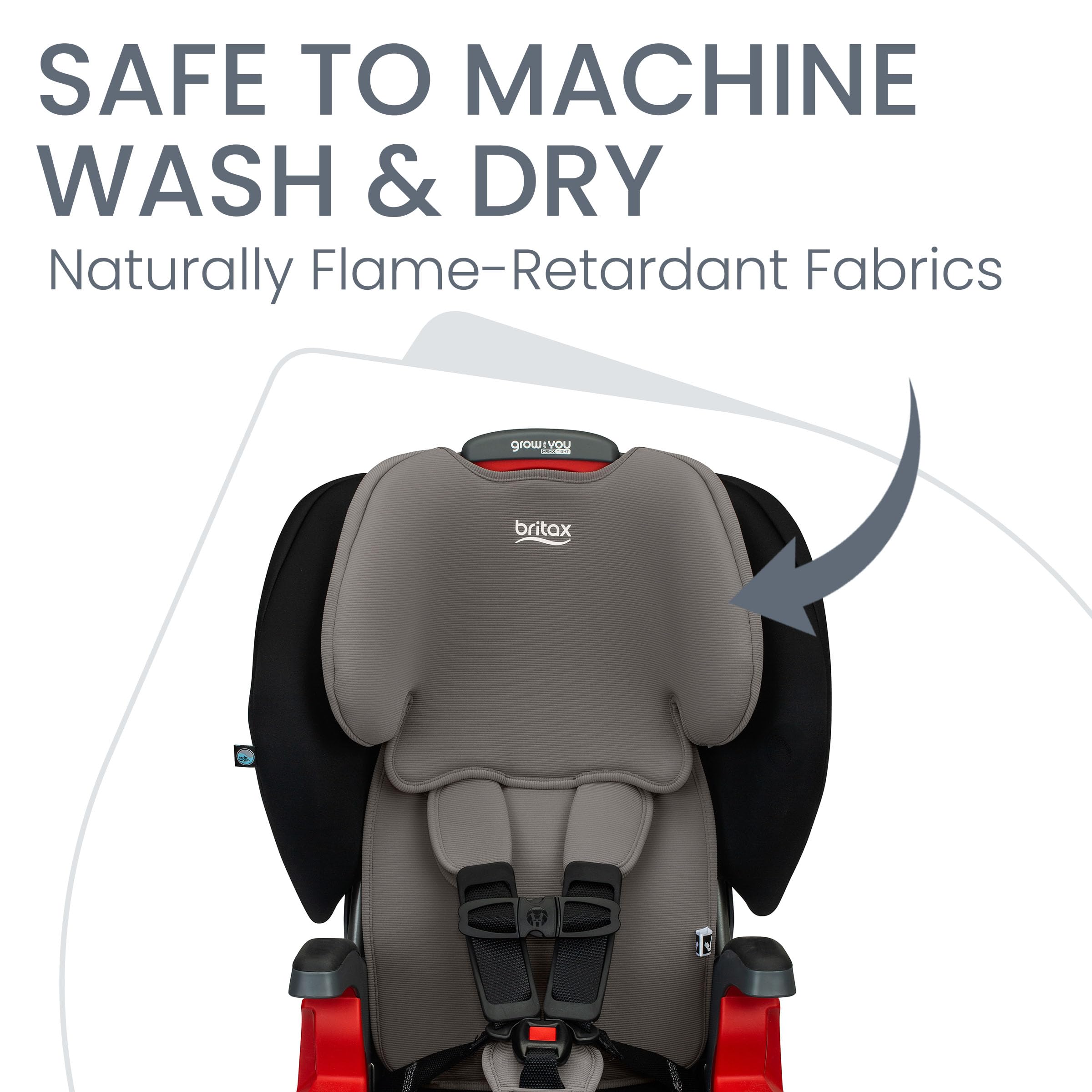 Britax Grow with You ClickTight Harness-2-Booster Car Seat, 2-in-1 High Back Booster, Black Contour
