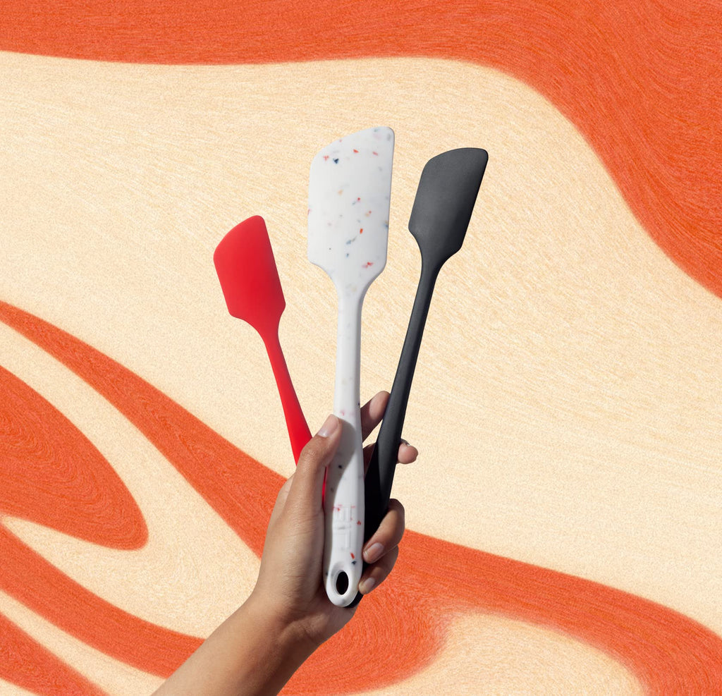GIR: Get It Right Premium Silicone Spatula - Non-Stick Heat Resistant Kitchen Spatula - Perfect for Baking, Cooking, Scraping, and Mixing - Mini - 8 IN, Black