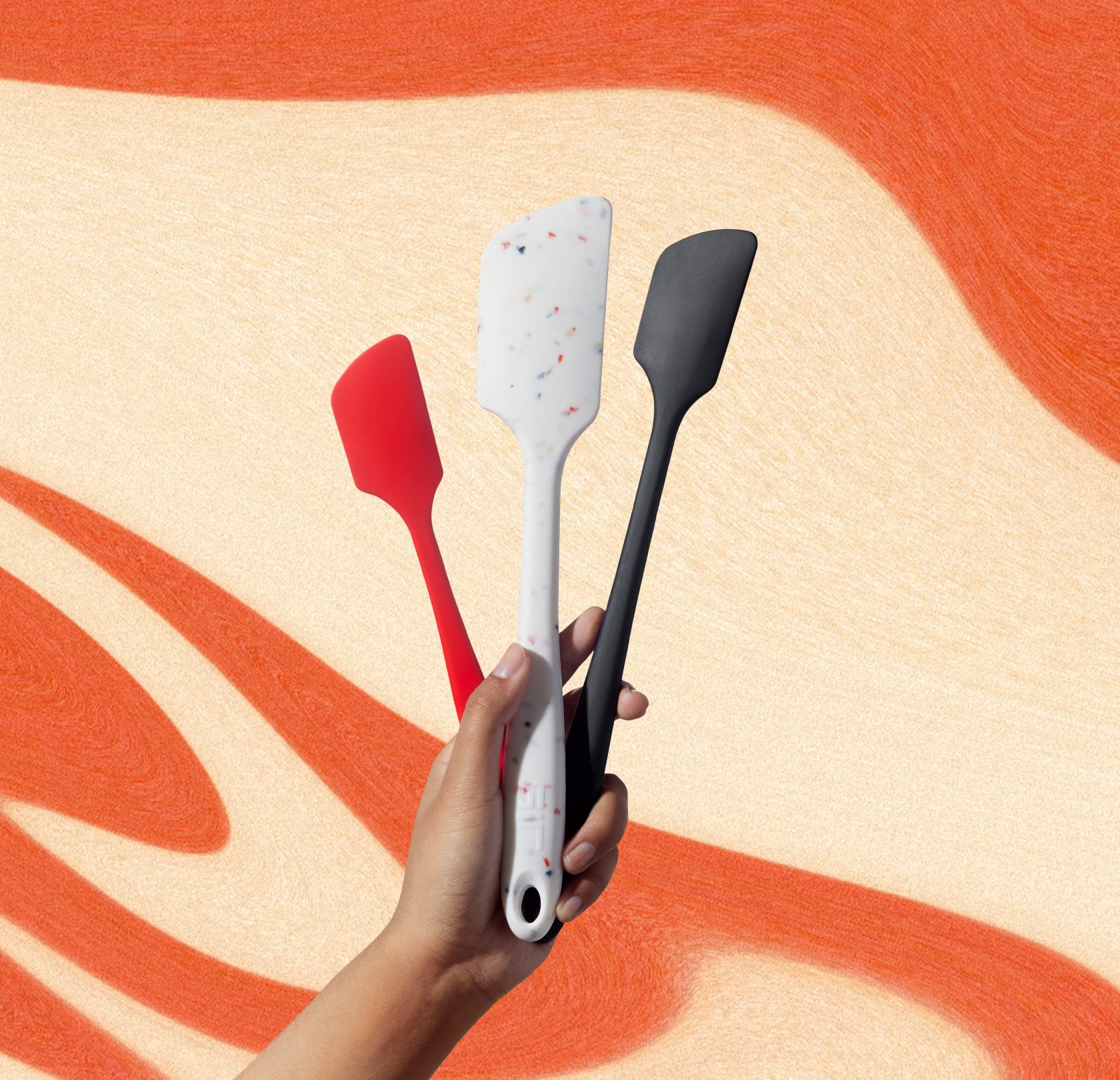 GIR: Get It Right Premium Silicone Spatula - Non-Stick Heat Resistant Kitchen Spatula - Perfect for Baking, Cooking, Scraping, and Mixing - Mini - 8 IN, Black