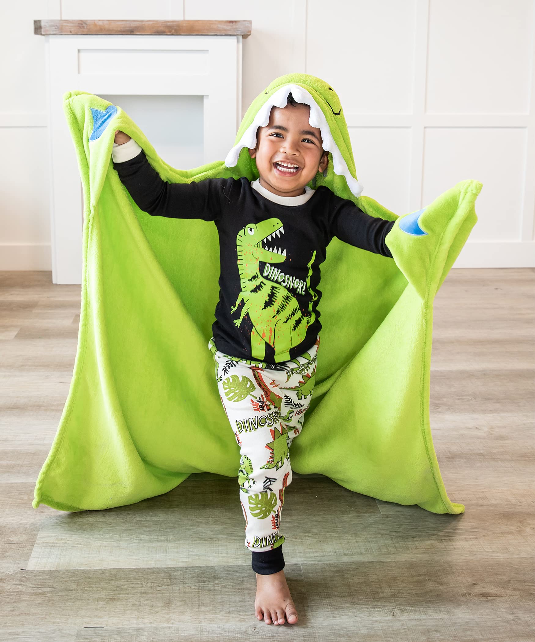 Lazy One Wearable Hooded Blanket for Kids, Animal Hooded Blanket (Bigfoot)