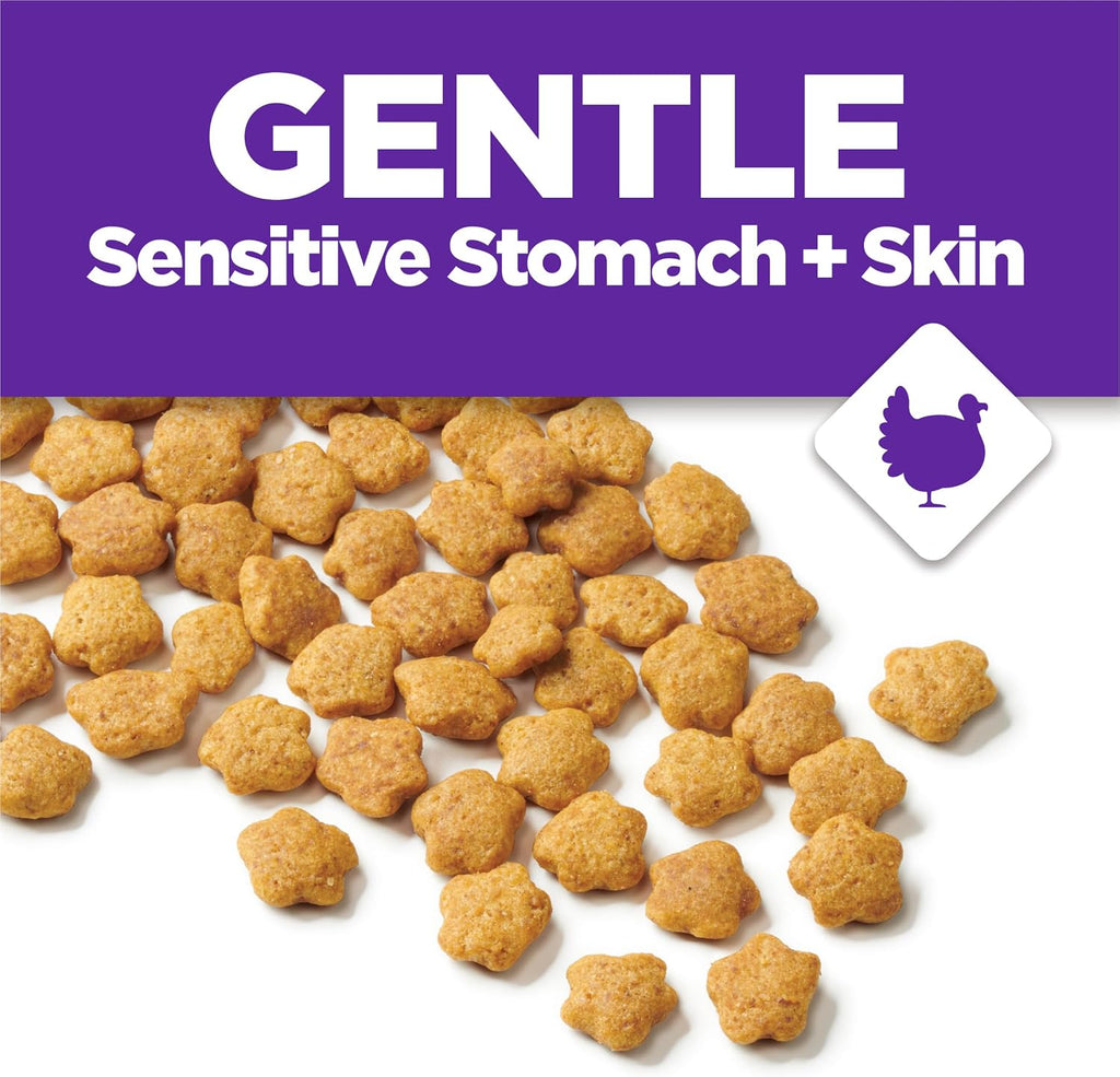 Purina Cat Chow Gentle Sensitive Stomach and Skin Dry Cat Food with Turkey - (Pack of 4) 3.15 lb. Bags