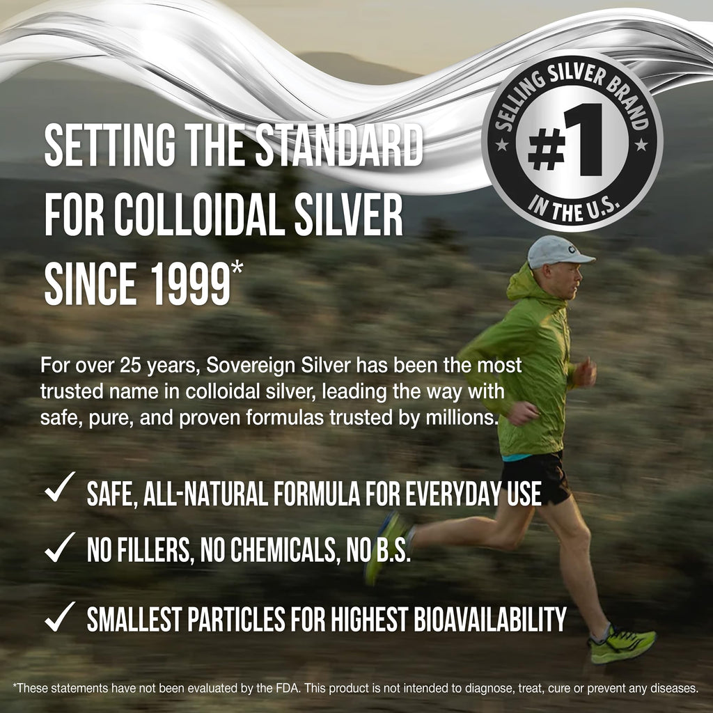 Sovereign Silver Kids Immune Support - Colloidal Silver, Bio-Active Silver Hydrosol, 10 ppm, Liquid Dropper, 4 Fl Oz, (118 mL)