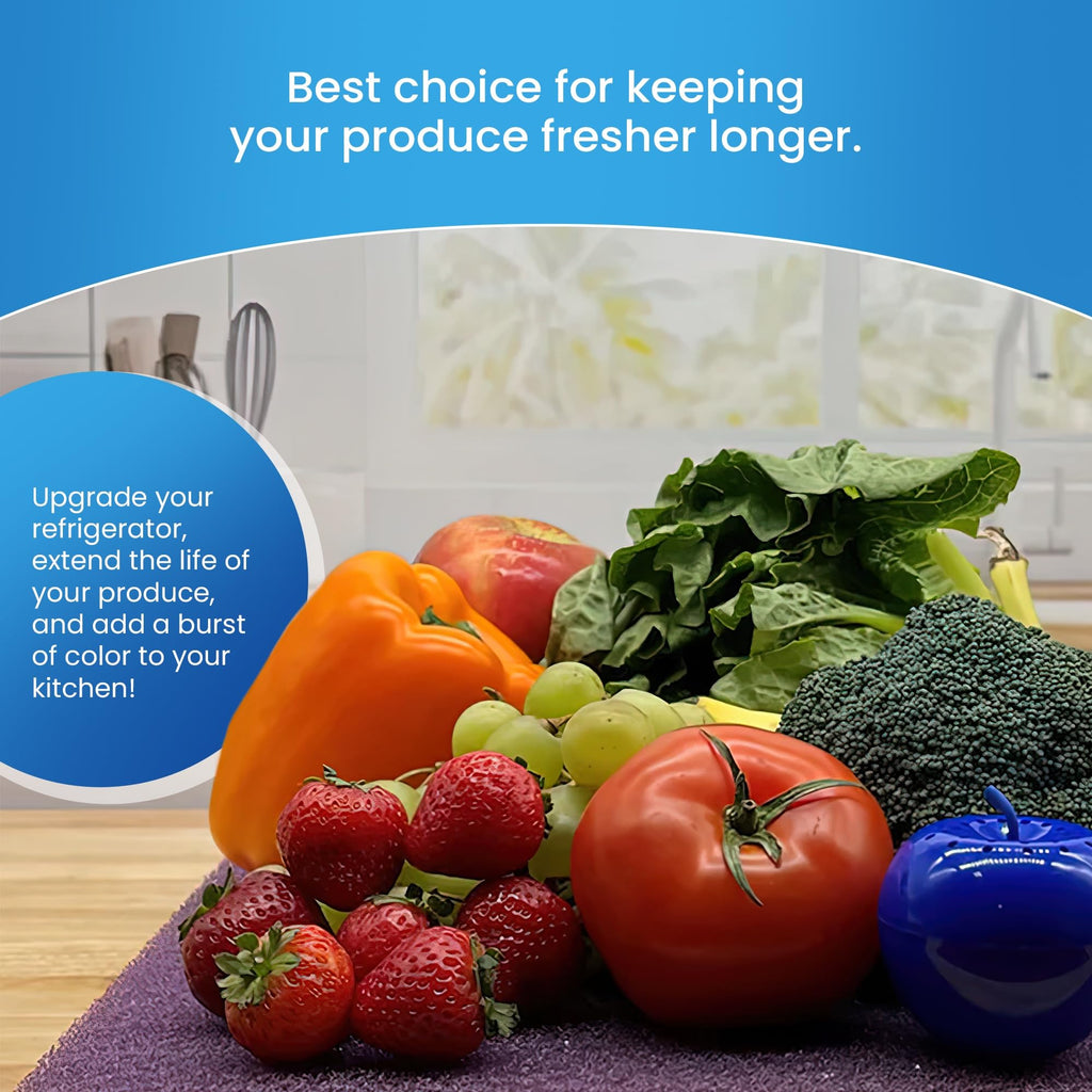 Bluapple FreshMats, Refrigerator Bin Liner, Fridge Drawer Mats, Crisper Life Extender Liner Keeps Produce Fresh Longer, Anti-Bruising, for Air Circulation, Washable & Reusable (4-Mats, 12x15, Black)
