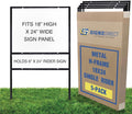 5-pack of 24"x18" Slide-in Real Estate Sign H-Frame With Rider