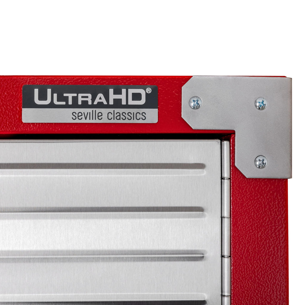 Seville Classics UltraHD Solid Steel Lockable Metal Storage Cabinet Locker Organizer, w/Adjustable Shelves for Garage, Warehouse, Office, Classroom, Granite, 30" W x 18" D x 72" H
