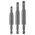 BOSCH CC2430 Clic-Change 1/4 in. Self-Centering Drill Bit Assortment, Woodworking Tools, Drill Bit Set (3-Piece)