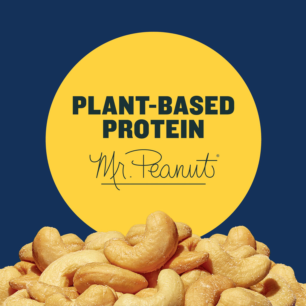 PLANTERS Deluxe Lightly Salted Whole Cashews, 18.25 oz. Resealable Container - Lightly Salted Cashews & Lightly Salted Nuts - Snacks for Adults & Kids - Vegan Snacks, Kosher