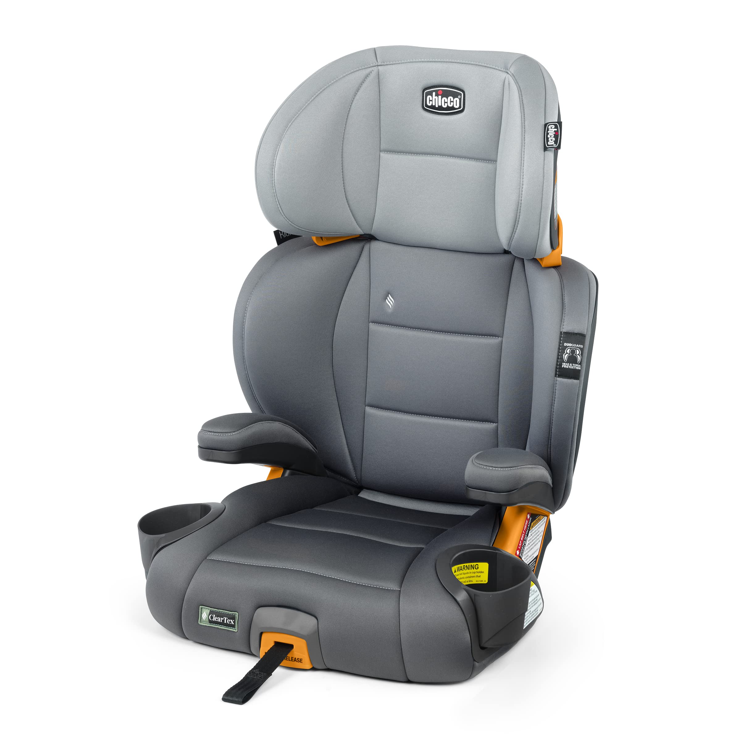 Chicco KidFit Adapt Plus 2-in-1 Belt-Positioning Booster Car Seat, Backless and High Back Booster Seat, for Children Aged 4 Years and up and 40-100 lbs., Vapor/Grey