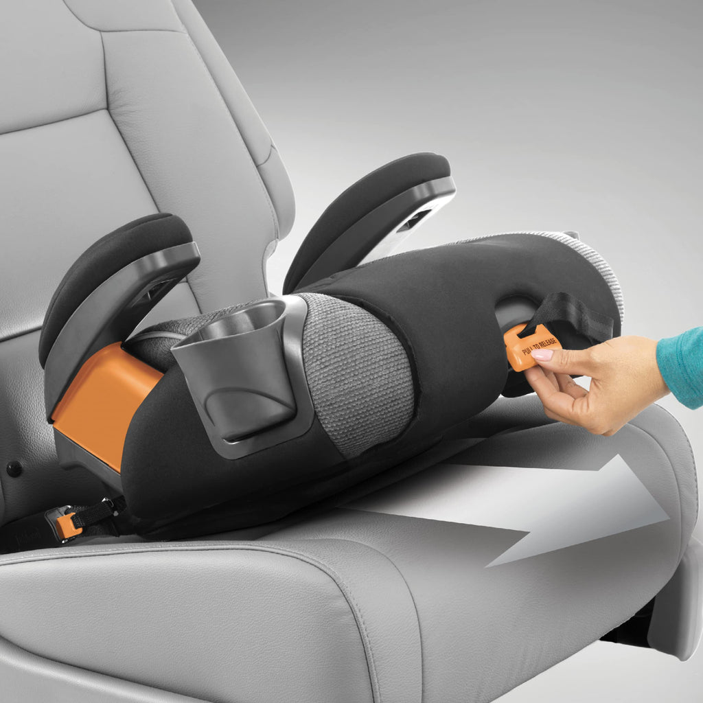 Chicco KidFit Adapt Plus 2-in-1 Belt-Positioning Booster Car Seat, Backless and High Back Booster Seat, for Children Aged 4 Years and up and 40-100 lbs., Vapor/Grey