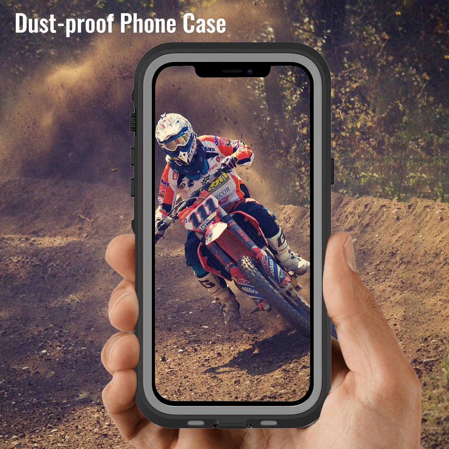 iPhone 13 Pro Case, Waterproof & Shockproof Phone Case, Full Protection, IP68, 6.1 Inch, Black