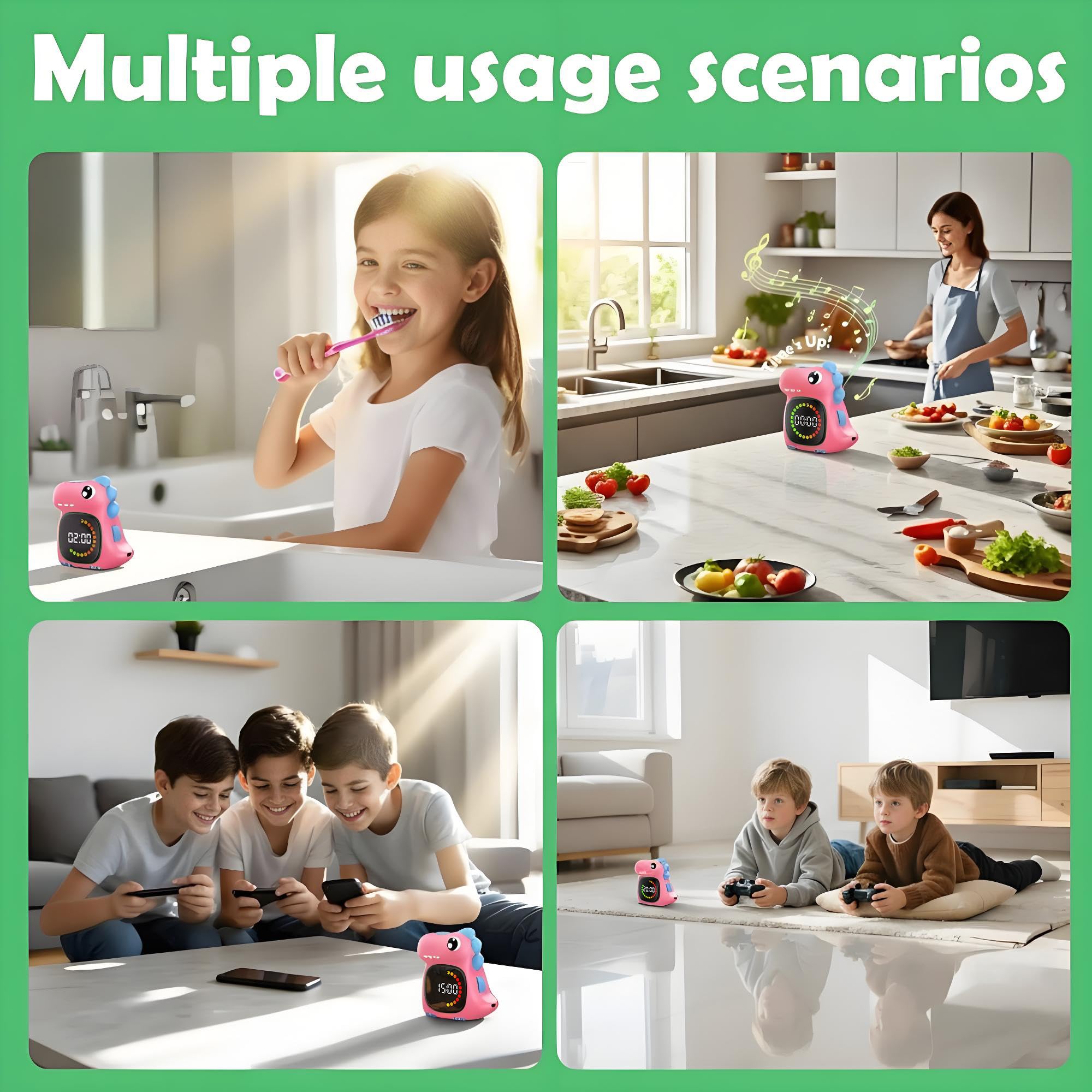 Visual Timer for Kids 99 Minute Digital Cute Kids Visual Timer Classroom Timer for Home School Study Teaching Time Management Countdown Timer