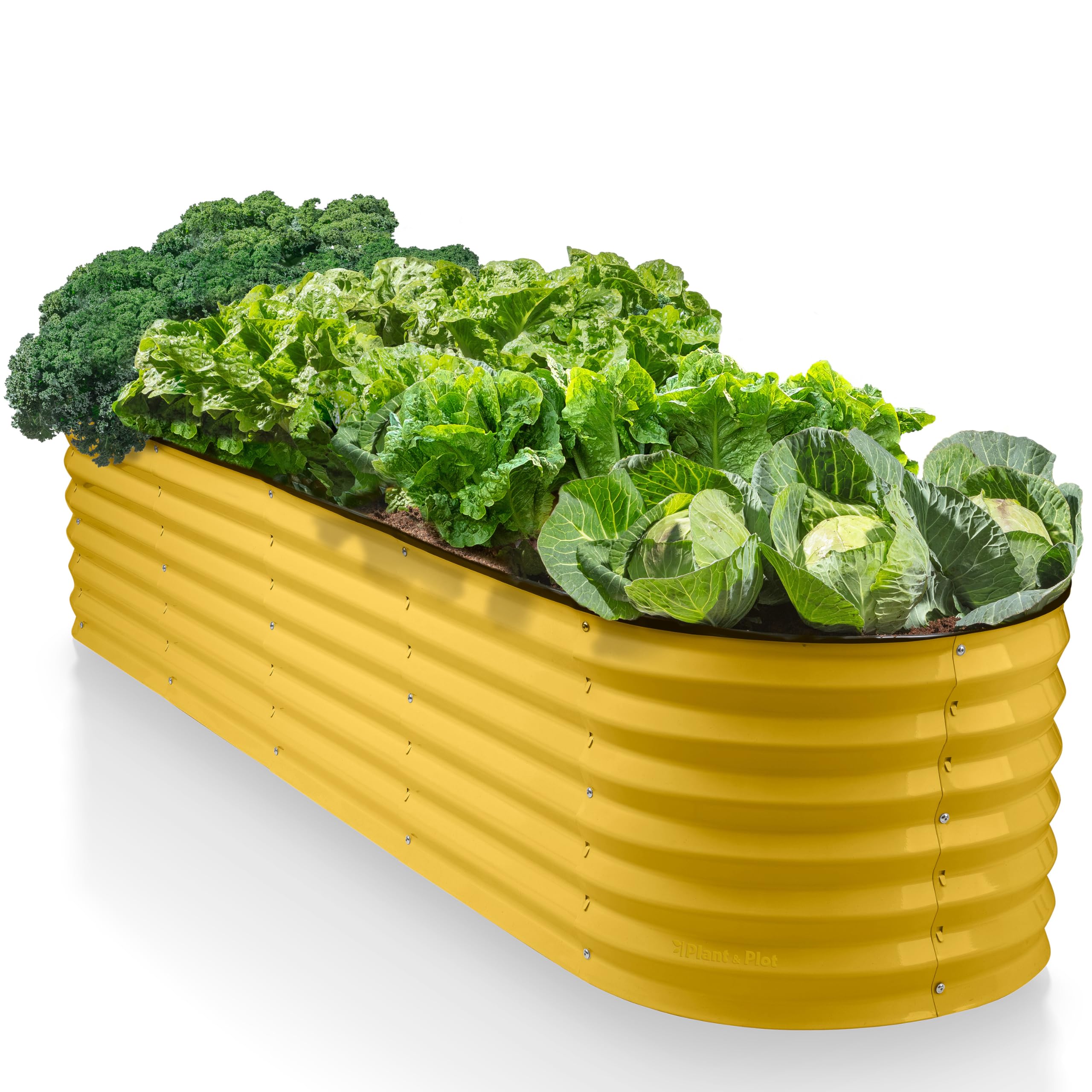 9-in-1 Galvanized Steel Raised Garden Bed // 8×2×1.5 ft Modular Planter for Gardening, Vegetables, Flowers // 18" Tall Metal Raised Garden Beds Outdoor (Dark Green) // Patented Design Planter Box