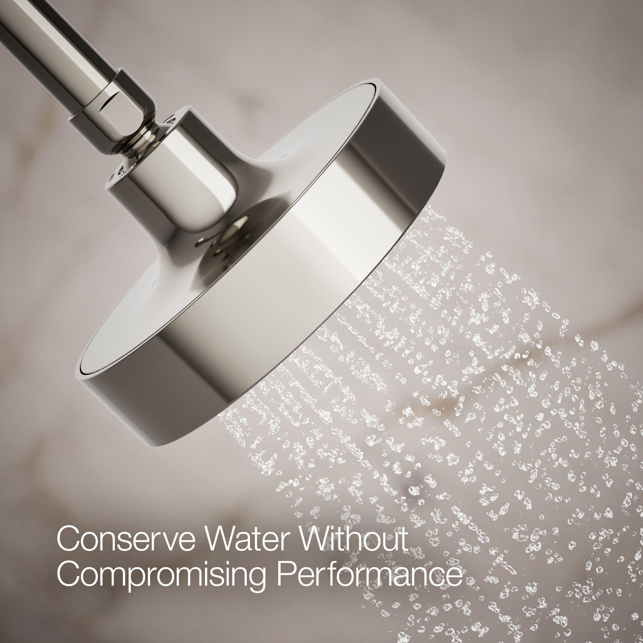 Kohler 965-AK-CP Purist® Single-function showerhead, 2.5 gpm, Polished Chrome
