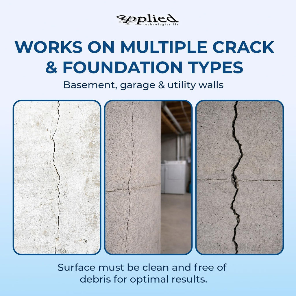 10′ Fast Set Concrete Foundation Crack Repair Kit-Hydra Stop 300 Injection System, Polyurethane Concrete Crack Repair, Basement Wall Leak Sealant & Foundation Concrete Filler, Tough Waterproof Seal