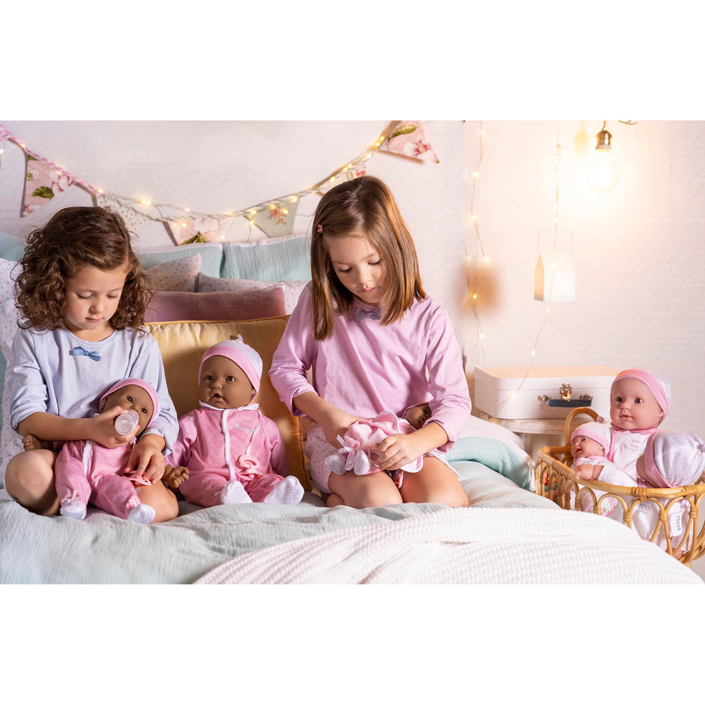 JC Toys La Baby Caucasian Baby Doll Set – 11 Inch Soft Body Doll with Accessories Including a Removable Blue Outfit – Small Baby Doll Toy for Children 12 Months and Older