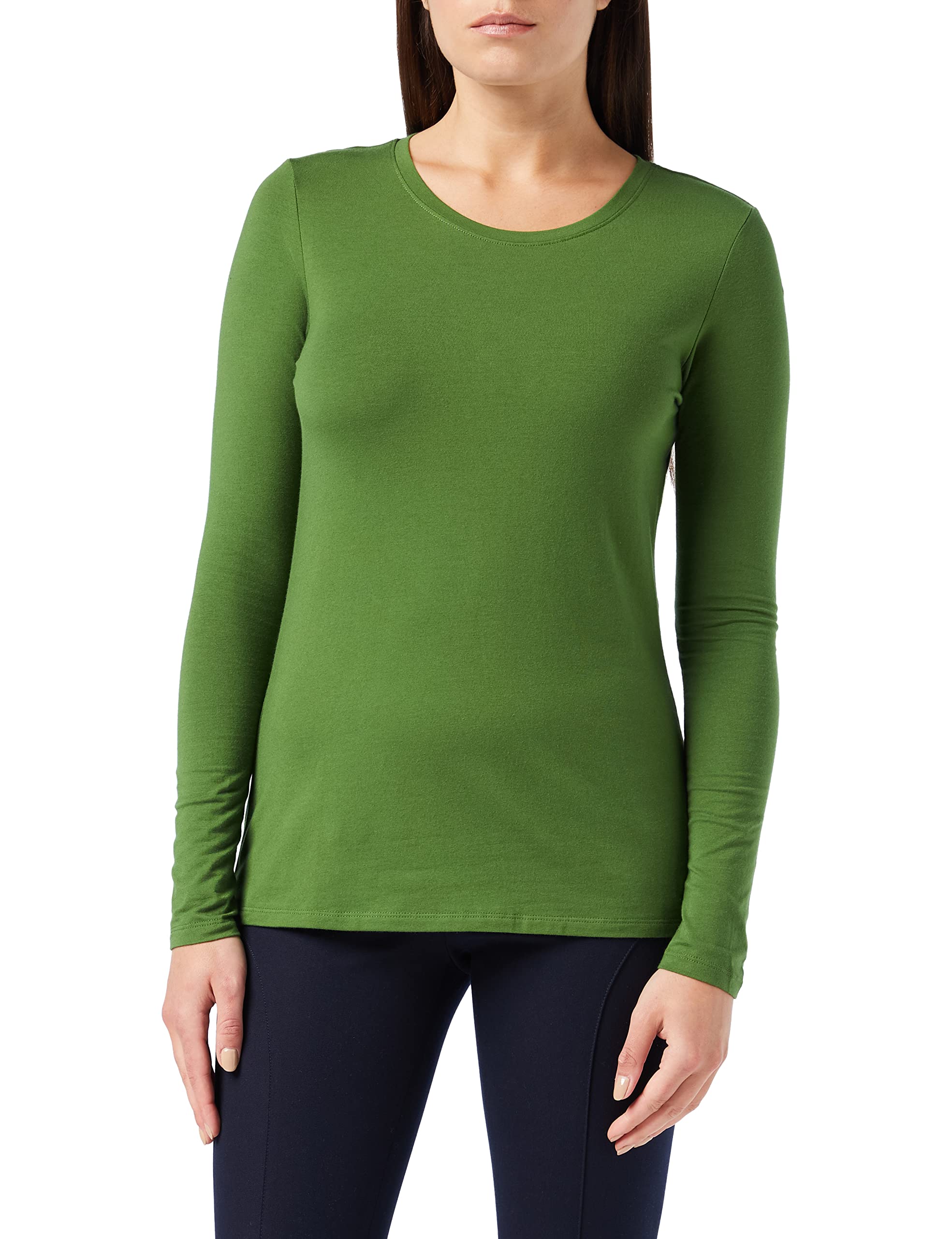 Amazon Essentials Women's Regular-Fit Long-Sleeve Crewneck T-Shirt (Available in Plus Size)