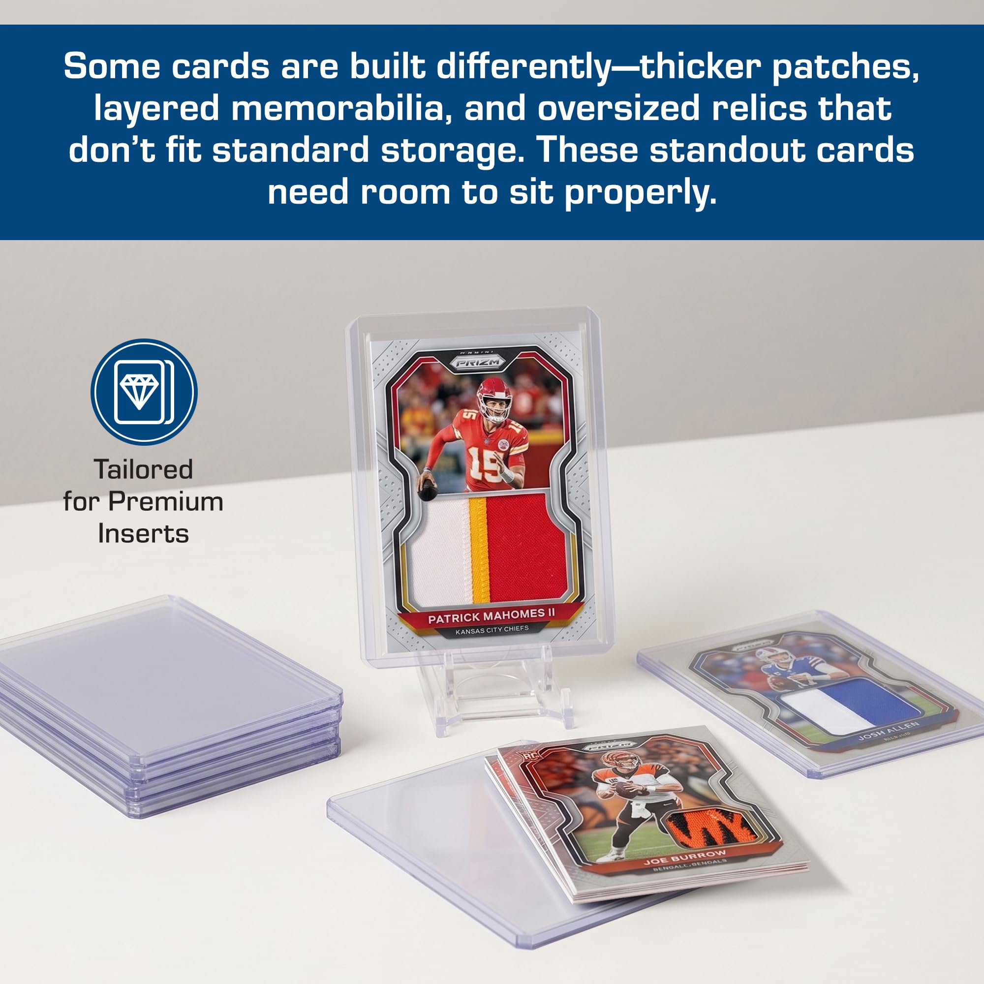 BCW 108 PT. Thick Card Topload Holder - Pack of 1 | Durable Rigid PVC Toploader | Toploaders for Memorabilia, Jersey, Patch, and Relic Cards