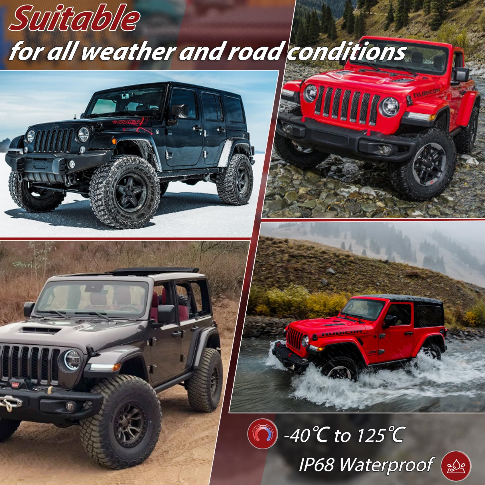 Jeep Wrangler JK 2 Door Hinge Assembly Kits Compatible with 2007-2018 Jeep Wrangler JK JKU Rubicon Unlimited Sahara Inside and Outside (2 Door), Jeep Wrangler JK JKU 2 Door Hinge 8PCS with 18 Bolts